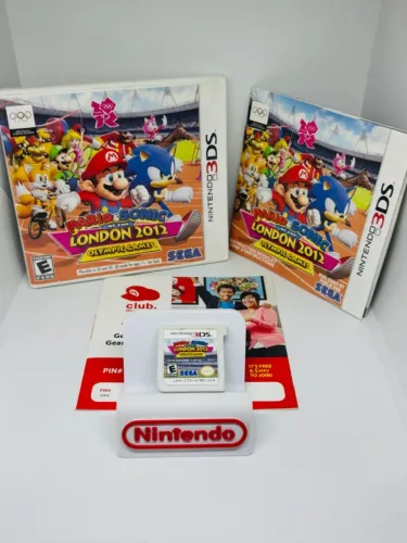 MARIO & SONIC AT LONDON 2012 COM CAPA JOGO NINTENDO 3DS ORIGINAL - LER DESCRIÇÃO 