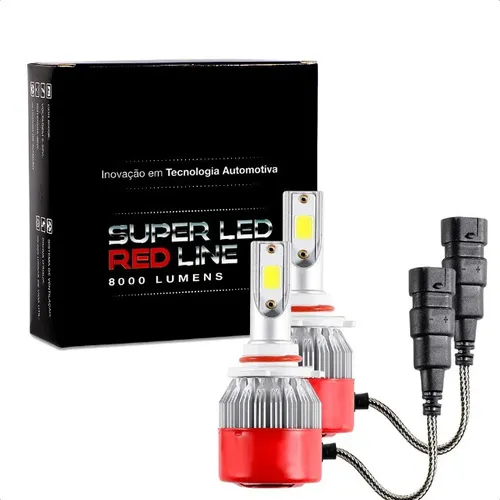 Kit Super Ultra Led Red Carro 8000 Lms 6000k 12v 24v Cooler H16