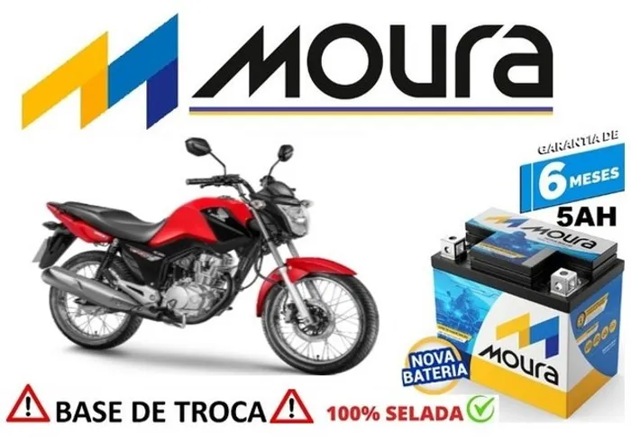 Bateria Moura 5Ah Honda Fan 2015