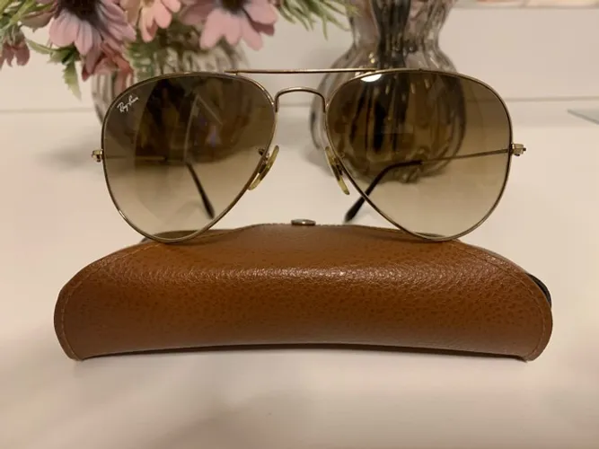 Óculos de Sol Ray-Ban Aviator Gradiente - Ouro