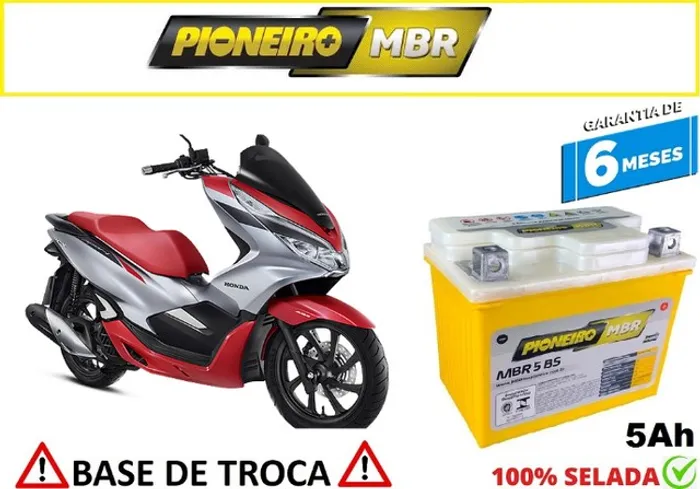 Bateria Pioneiro 5Ah Honda Pcx 150cc Automotiva  
