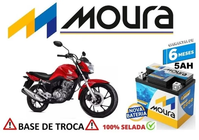 Bateria Moura 5Ah Honda Fan 2020