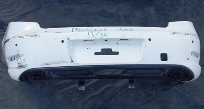 Parachoque Traseiro Peugeot 408 2015/2019 Branco com detalhe