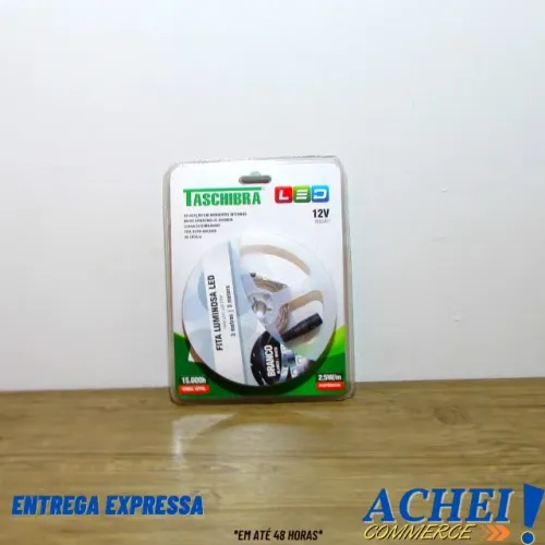 Fita de LED Branco 3m 2,5W Taschibra - Novo