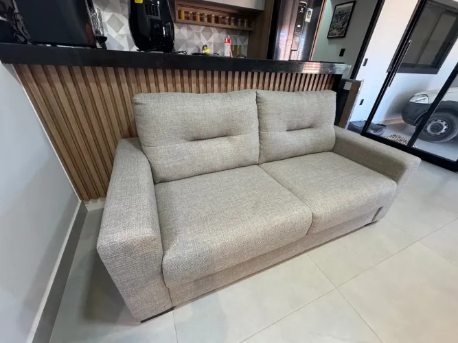 Sofá de linho 1,90m