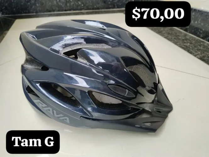 Vendo capacete e outros acessórios de bicicleta 