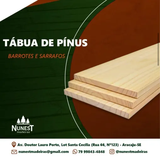 TÁBUA DE PÍNUS 
