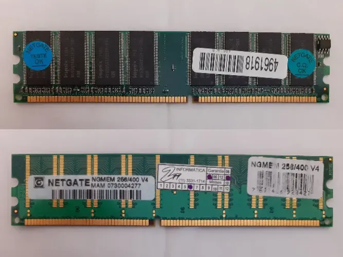 Memória 256MB Ddr400 PC3200 Netgate Hynix Pentium 4 Athlon
