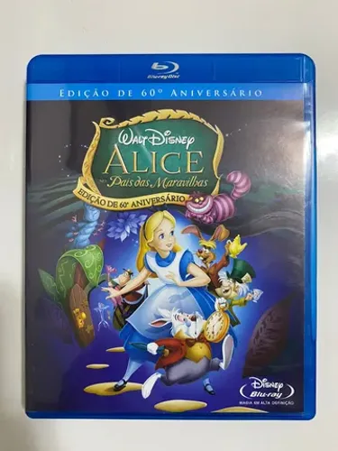 Blu ray Original Disney - Alice no País das Maravilhas - Edição de 60º Aniversário