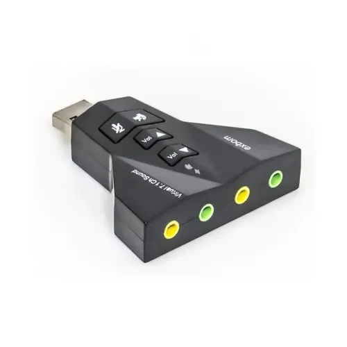 Adptador Placa De Som Exterma Usb 7.1 4 Canais Usom-20 Exbom