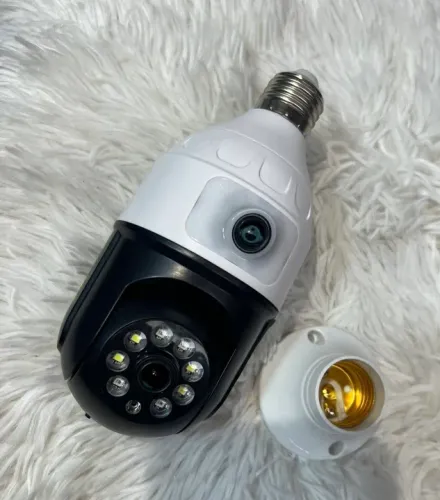 Lâmpada câmera dupla ponta entrega