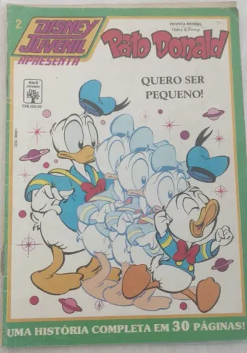 Gibi Disney Juvenil Apresenta Pato Donald No 2 - 1991