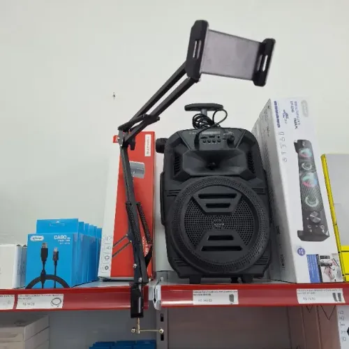 Suporte de Celular e Microfone para Mesa Articulado