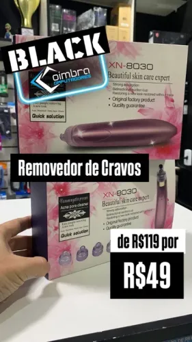 Aparelho Removedor de Cravos e Espinhas XN-8030 - Promoção - Black Loja Coimbra Entregamos