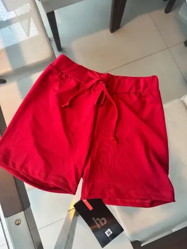 Short Vermelho Honey Be - Novo - M