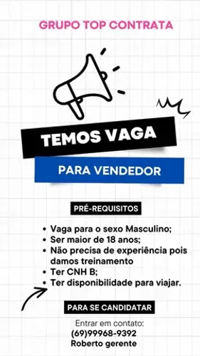 Oportunidade de emprego 