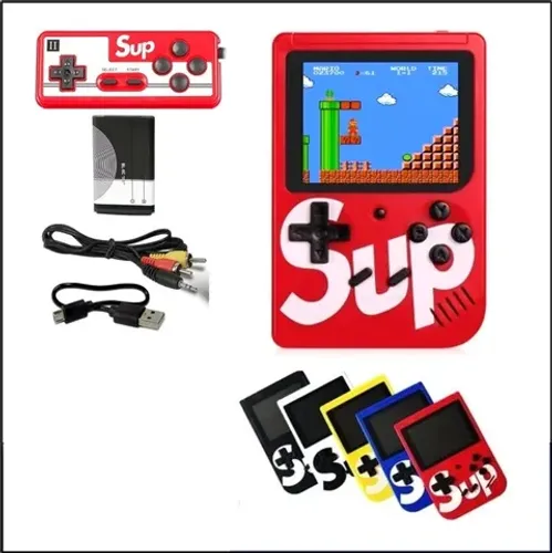 Mini Vídeo Game Sup Retro Clássico 400 Jogos Mini 2 Player Com Controle