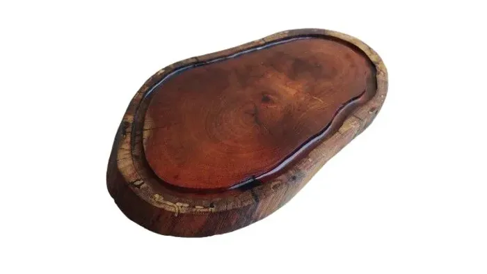 Tábua de corte rústica churrasco