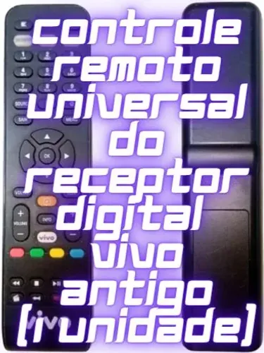 Controle Remoto Universal Receptor Digital Vivo Antigo
