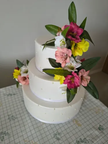 Bolo de Casamento / Decoração - Tipo "Fake"
