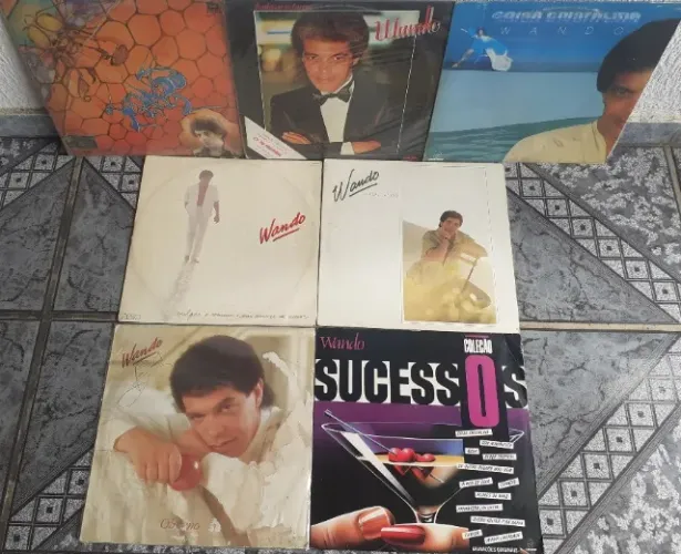 Lps - Wando - lote com 07 discos de vinil