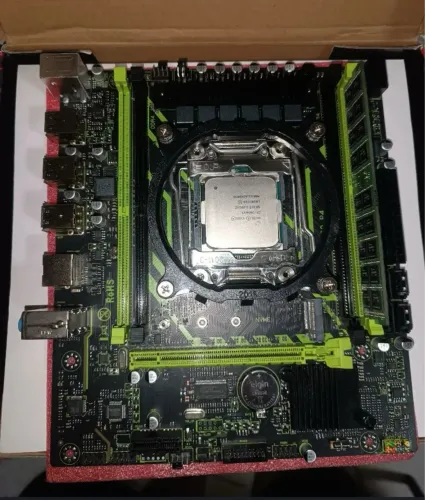 Kit Xeon placa mãe e processador e memória 8gb