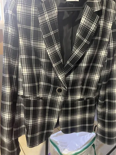 Blazer Italiano Motivi xadrez preto e branco (comprado na Itália) 