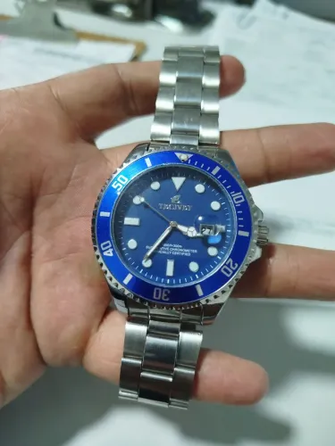 Relógio aço inox a prova d'água