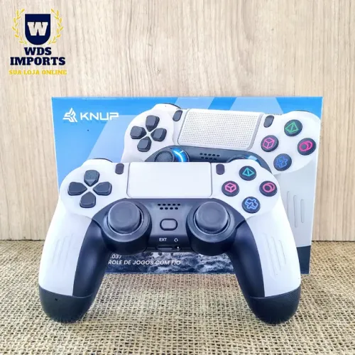 Controle Joystick Gamer Compatível Ps5 Com Fio Entrada Fone