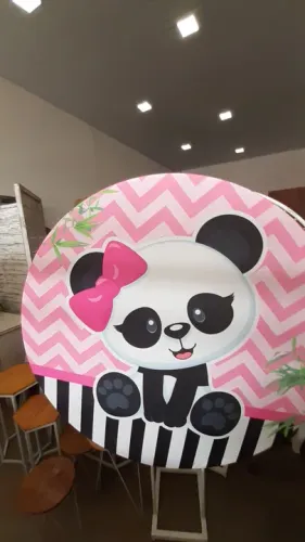 Painel Decorativo Ursinha Panda