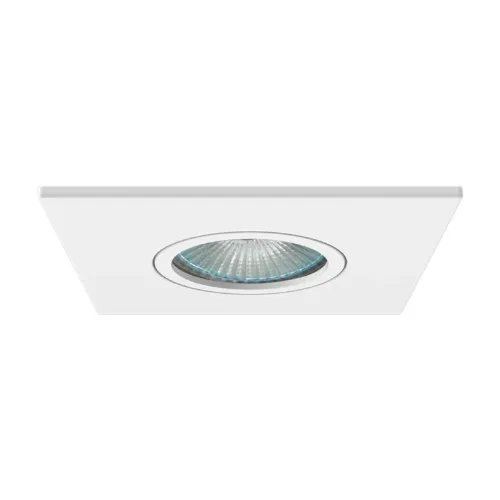 2 spots Interlight, spots de embutir de metal branco