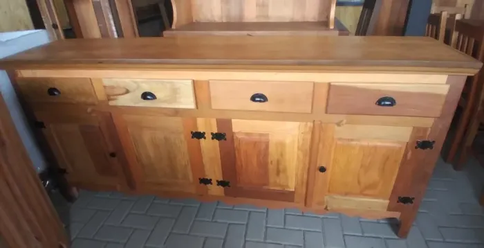 Balcão Multiuso Rustico Madeira Mista