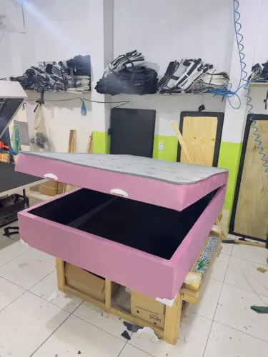 Cama Box de Casal com Baú