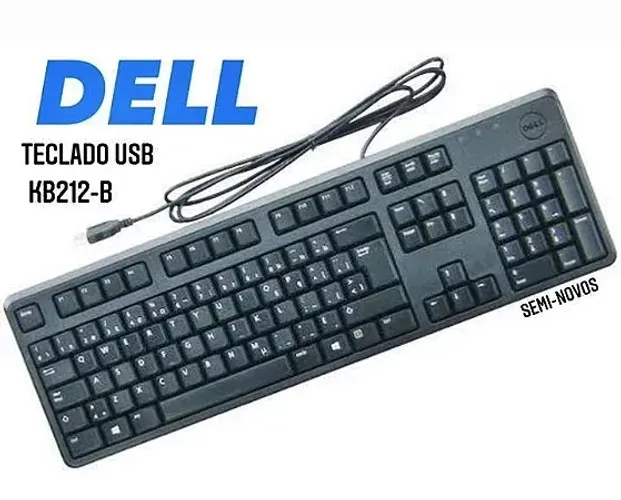 Teclado Dell KB212-B USB - Semi-Novo