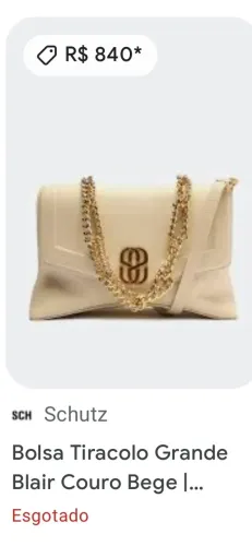 Bolsa Schutz nunca usada