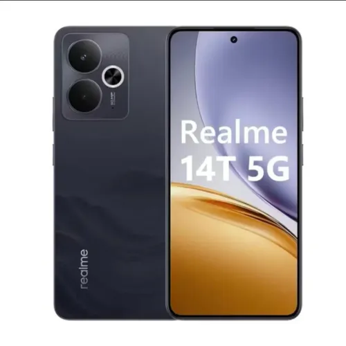 Realme 14T 5G, 256GB, 8GB RAM, Tela 120Hz, Bateria 6000mAh*