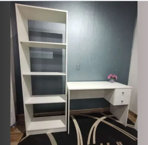 Kit armario e mesa em mdf