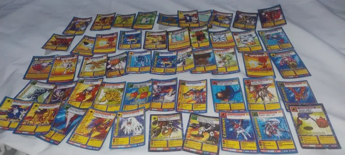 Lote 50 mini cards Digimon