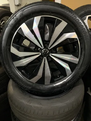 Rodas aro 17 T-Cross Original 5x100 com Pneus 
