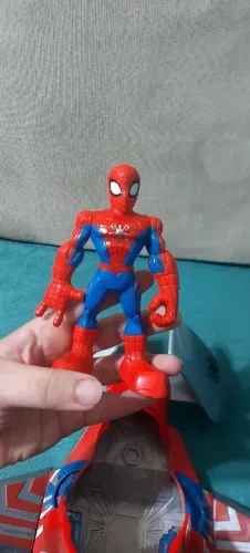 Brinquedo original Marvel Super Hero Adventures: SPIDER STRIKE PLANE.