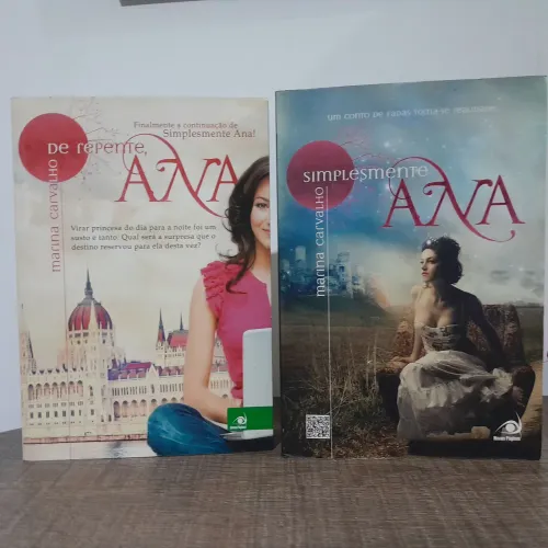 Livro De repente Ana - Marina Carvalho - autografado