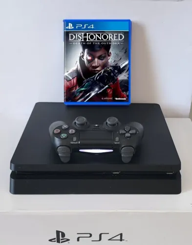PROMOÇÃO - PS4 Slim 500GB c/ Garantia + Brinde. Temos Loja Física!- Garanta já o seu!!