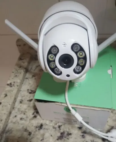 Câmera Ip Icsee Wi-Fi E Infravermelho Hd Alta