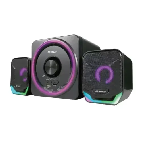 Caixa de Som Mini Subwoofer 2.1 Canais KP-RO828 - Novo - Loja Coimbra Computadores