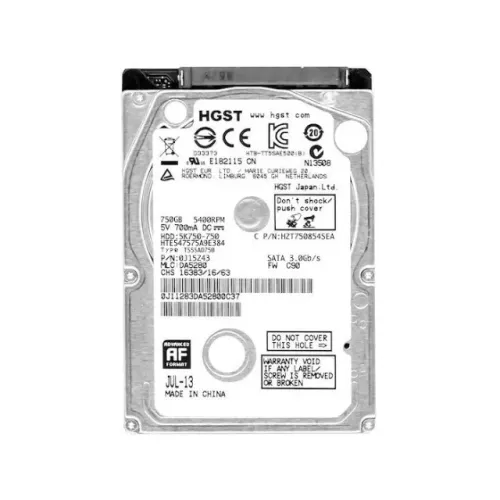 HD HGST 750GB 2.5" 5K1000-750 SATA 5400RPM NOTEBOOK