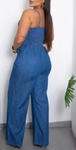 Macacão Jeans Feminino Elegante - Conforto e Estilo!