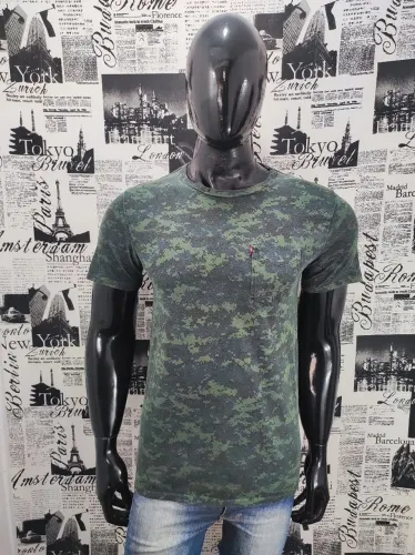 Camiseta Camuflada Levis Tam P Cód 4396 Usada/Original