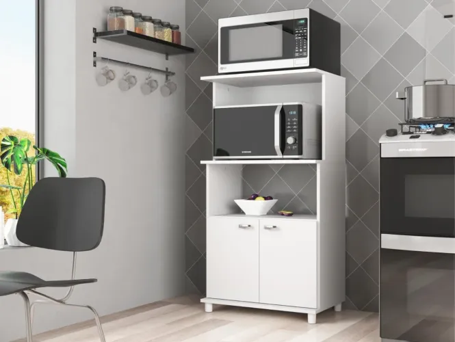 Armário de Cozinha com Espaço para Micro-ondas