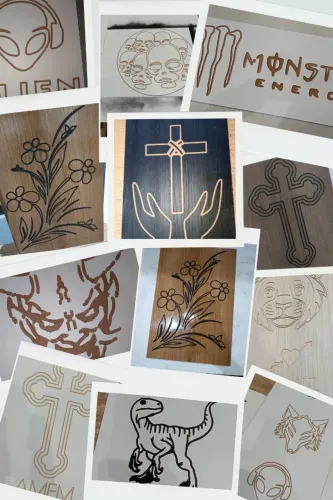 Quadros e Placas Decorativas Artesanais CNC MDF