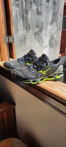 Tênis Masculino Mizuno Wave Prophecy 9 - Preto+Amarelo